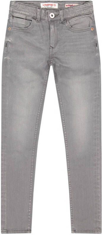 VINGINO skinny jeans Bianca mid grey Grijs Meisjes Katoen 110