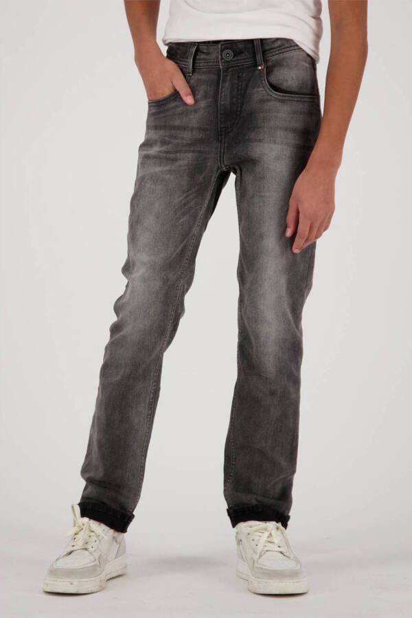 VINGINO regular fit jeans Baggio Basic dark grey vintage Grijs Jongens Stretchdenim 104