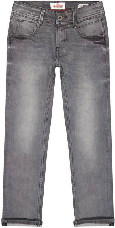 VINGINO slim fit jeans Danny grey vintage Grijs Jongens Katoen 140