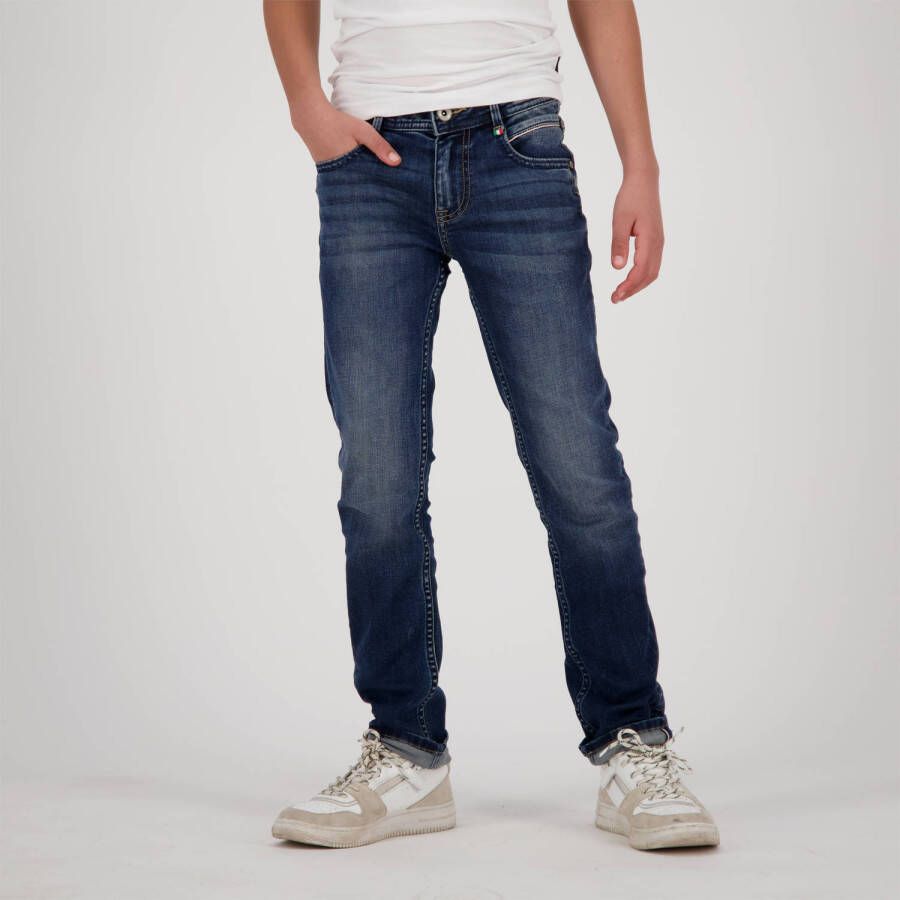 VINGINO slim fit jeans Diego cruziale blue Blauw Jongens Denim 104