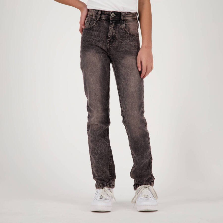 VINGINO straight fit jeans Candy Overdye purple grey Grijs Meisjes Denim 104