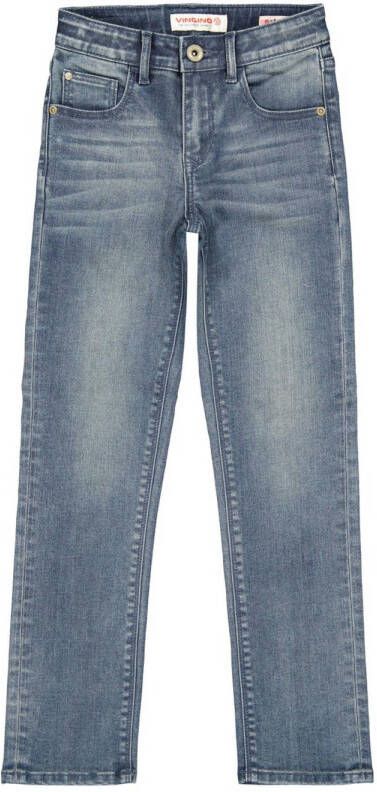 VINGINO straight fit jeans CELLY greyish blue denim Blauw Meisjes Katoen 140