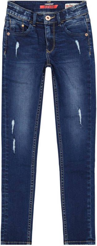 VINGINO super skinny jeans Bianca dark vintage Blauw Meisjes Stretchdenim 128