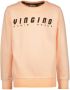 Vingino sweater met logo licht oranje - Thumbnail 1