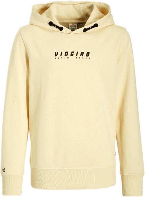 Vingino sweater met logo lichtgeel