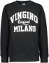 VINGINO sweater met logo zwart Logo 104 | Sweater van - Thumbnail 1