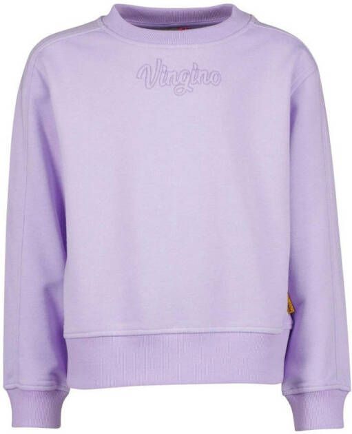 Vingino sweater NEMMA met tekst lila