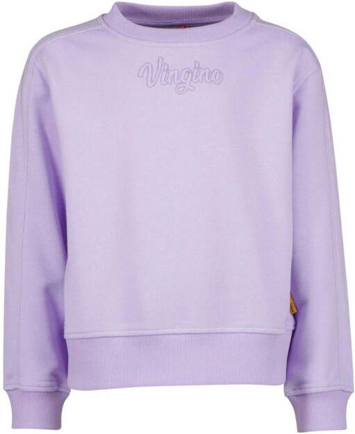 Vingino sweater NEMMA met tekst lila