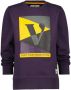 Vingino sweater Nester met printopdruk paars - Thumbnail 2