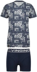 Vingino T-shirt + boxershort donkerblauw