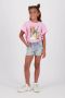 VINGINO T-shirt Hailie met printopdruk roze Meisjes Katoen Ronde hals Printopdruk 116 - Thumbnail 1