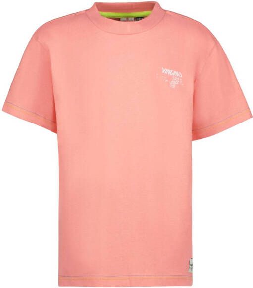 VINGINO T-shirt Halsey met backprint roze Jongens Katoen Ronde hals Backprint 164