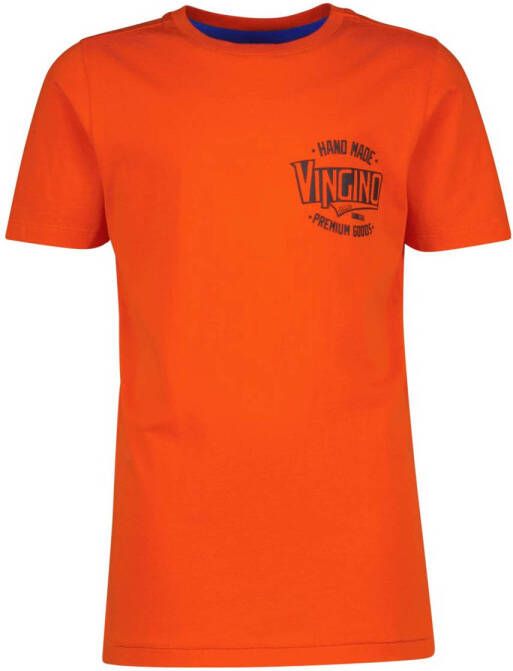 Vingino T-shirt Hamp met printopdruk oranje