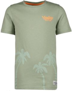 Vingino T-shirt Havairo met printopdruk zachtgroen