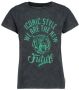 VINGINO T-shirt Helianne met tekst groen Zwart Meisjes Katoen Ronde hals 104 - Thumbnail 1