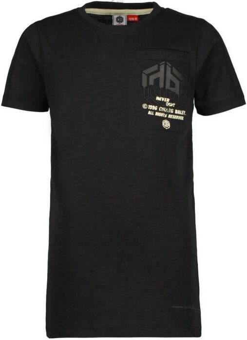 Vingino T-shirt Hevelio met logo zwart