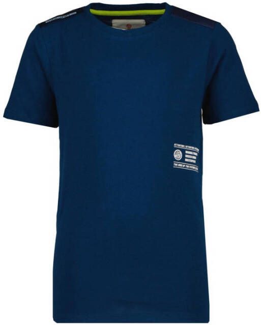 Vingino T-shirt Hibab met printopdruk donkerblauw