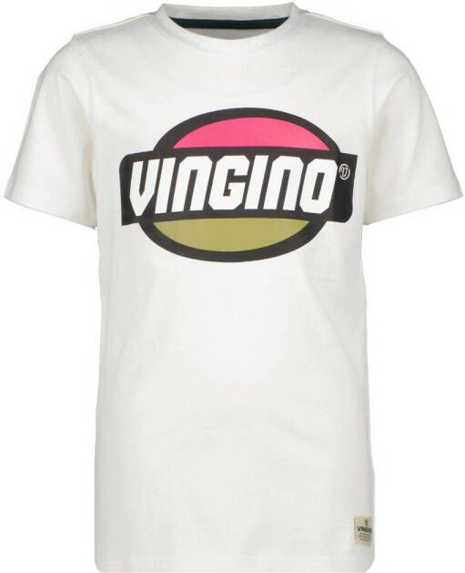 Vingino T-shirt Hufo met logo wit