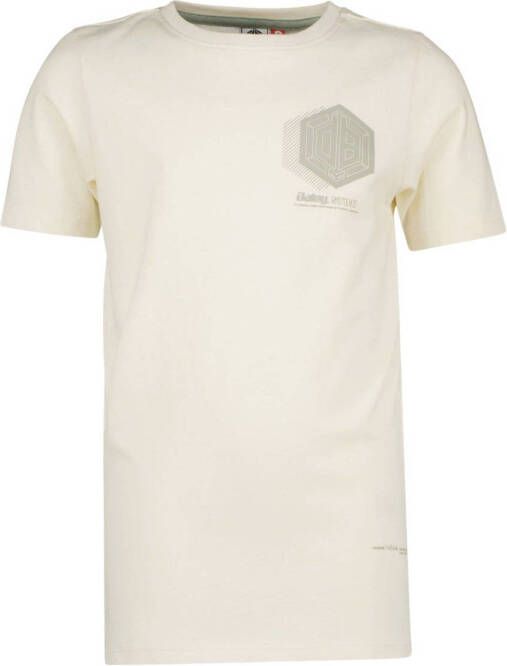 VINGINO T-shirt met backprint wit Jongens Katoen Ronde hals Backprint 128
