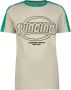 VINGINO T-shirt met logo ecru groen Jongens Katoen Ronde hals Logo 104 - Thumbnail 1