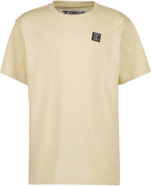 VINGINO T-shirt met logo geel Jongens Katoen Ronde hals Logo 128