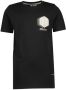VINGINO T-shirt met logo zwart Jongens Katoen Ronde hals Logo 128 - Thumbnail 2