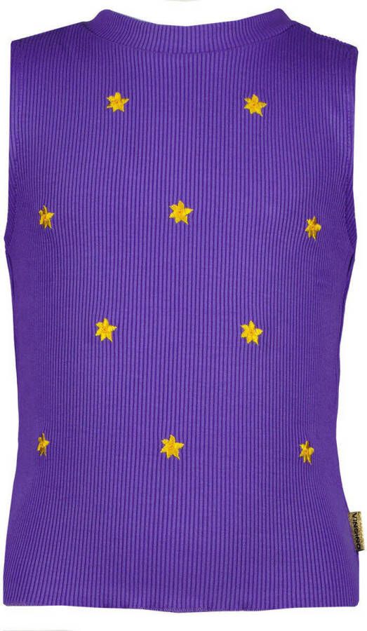 VINGINO T-shirt met sterren paars Meisjes Katoen Opstaande kraag Sterren 164