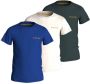 VINGINO T-shirt set van 3 blauw wit grijs Jongens Katoen Ronde hals Effen 128 - Thumbnail 1