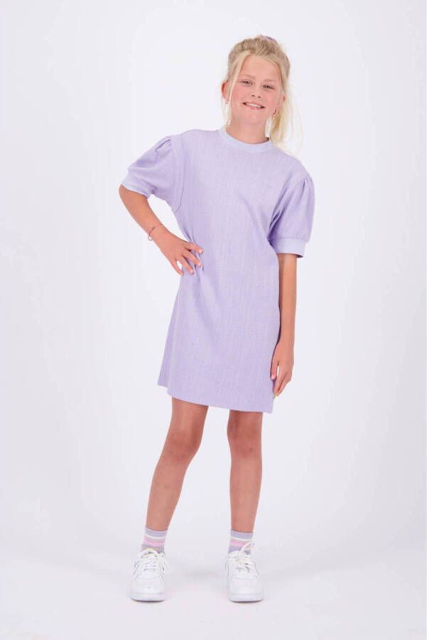 VINGINO T-shirtjurk PIXIE met textuur lila Paars Meisjes Stretchkatoen Ronde hals 164