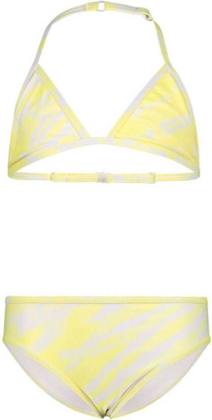 VINGINO triangel bikini geel wit Meisjes Polyamide All over print 104