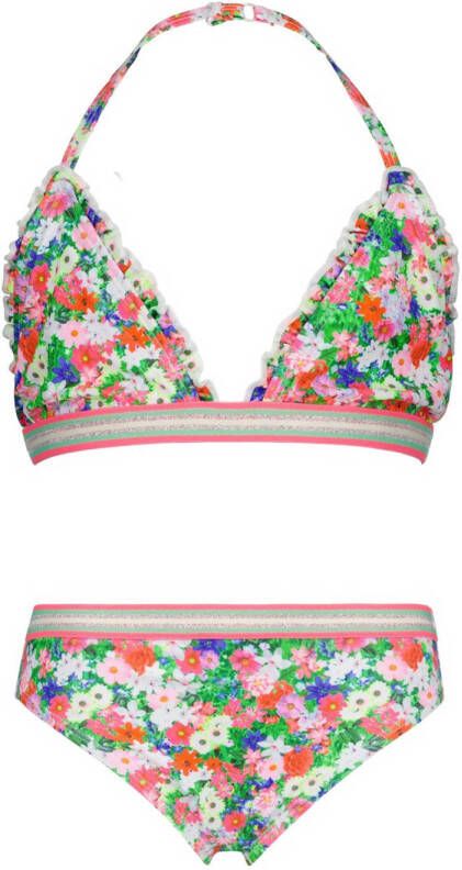 VINGINO triangel bikini Zanja roze multi Meisjes Polyamide Bloemen 164