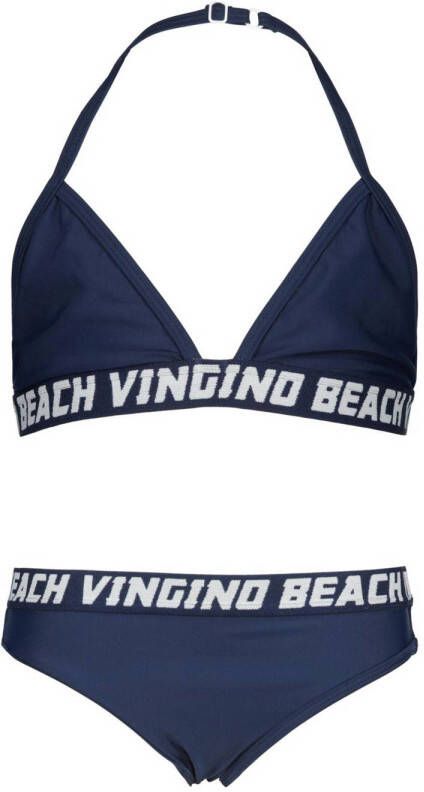 VINGINO triangel bikini ZEMRA donkerblauw Meisjes Polyamide Logo 116