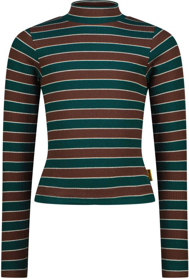 VINGINO Meisjes Tops & T-shirts Icon Stripe Top Col Donkergroen - Foto 3