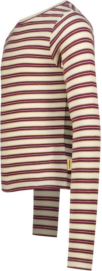 Vingino aansluitende gestreepte longsleeve ecru - Foto 2