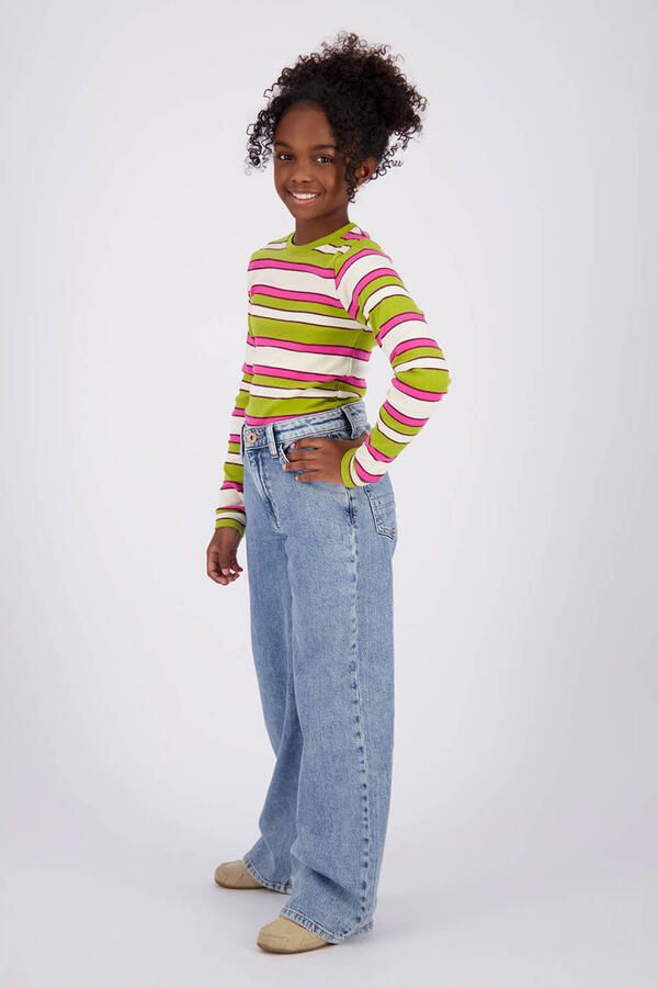 Vingino aansluitende gestreepte longsleeve groen - Foto 2
