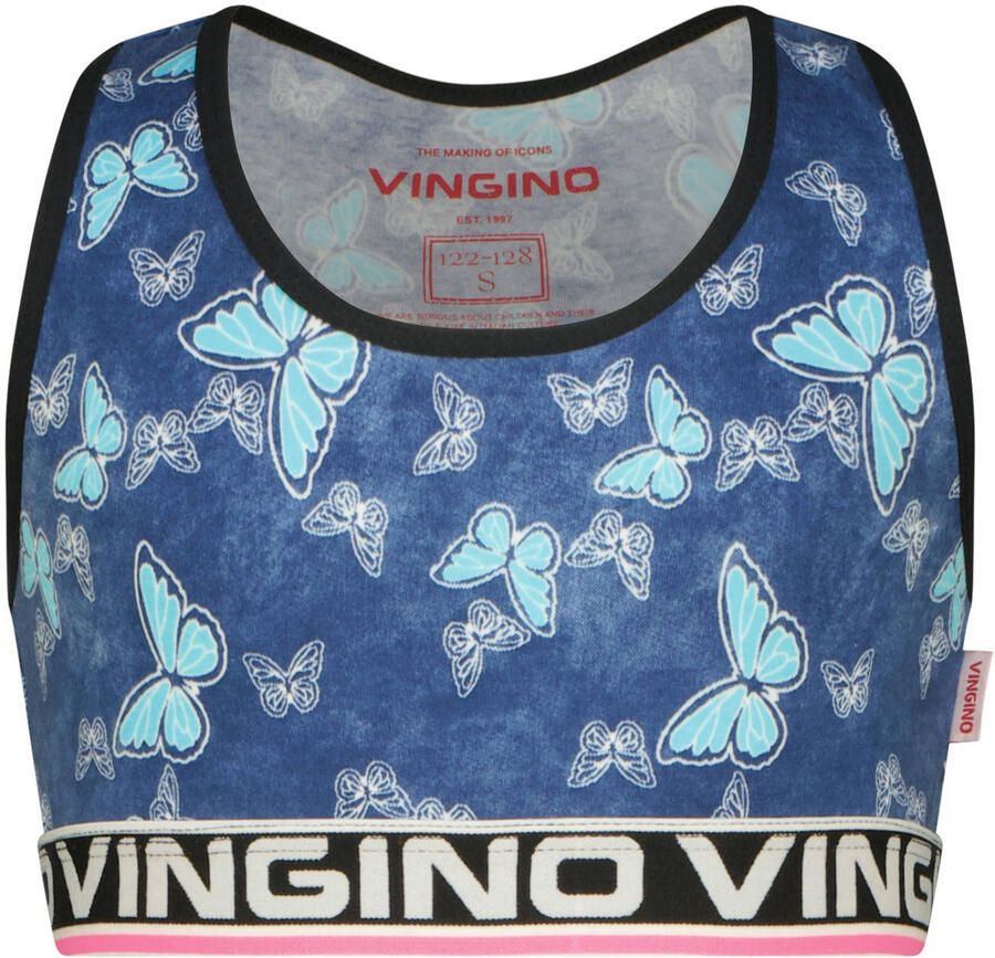 Vingino bh top + 2 shorts blauw roze - Foto 2