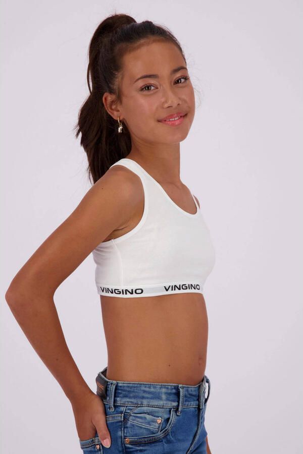 VINGINO bh top set van 2 zwart wit Meisjes Stretchkatoen Effen 146 152 - Foto 3