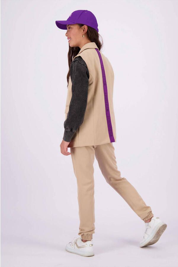 VINGINO blazer Tamare zand Beige Meisjes Polyester Reverskraag Meerkleurig 176 - Foto 3