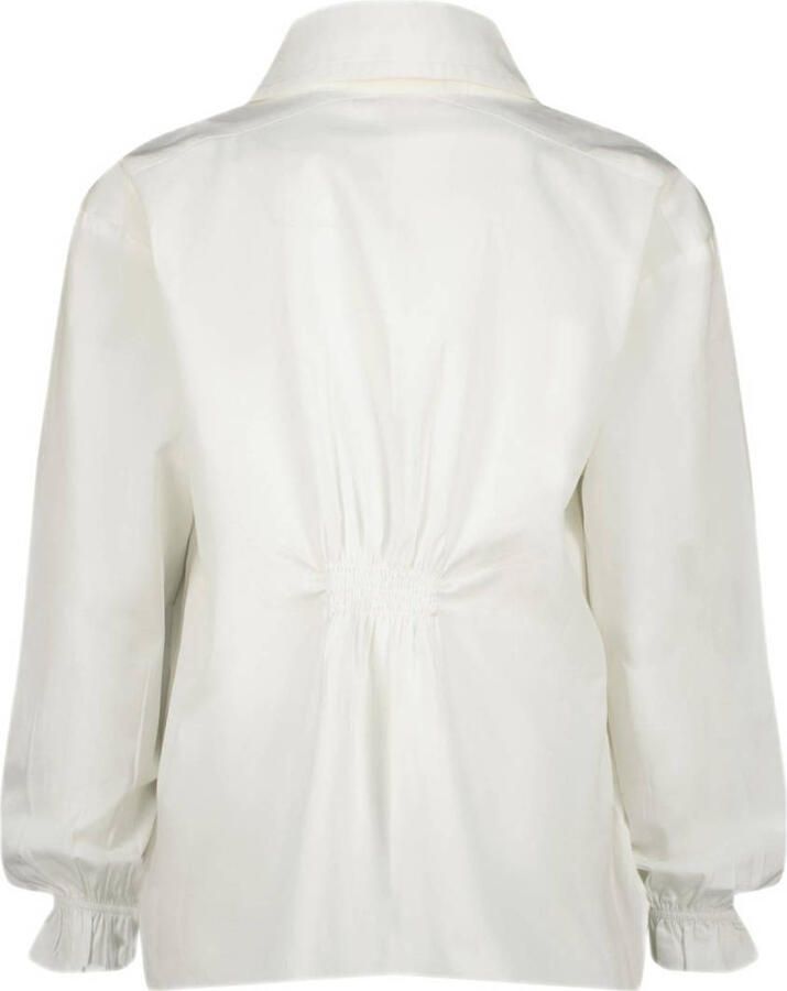 VINGINO blouse Lolely met ruches wit Meisjes Katoen Button down Effen 104 - Foto 2