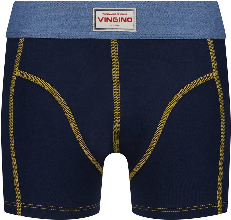 Vingino boxershort donkerblauw blauw olijfgroen (set van 3) - Foto 2