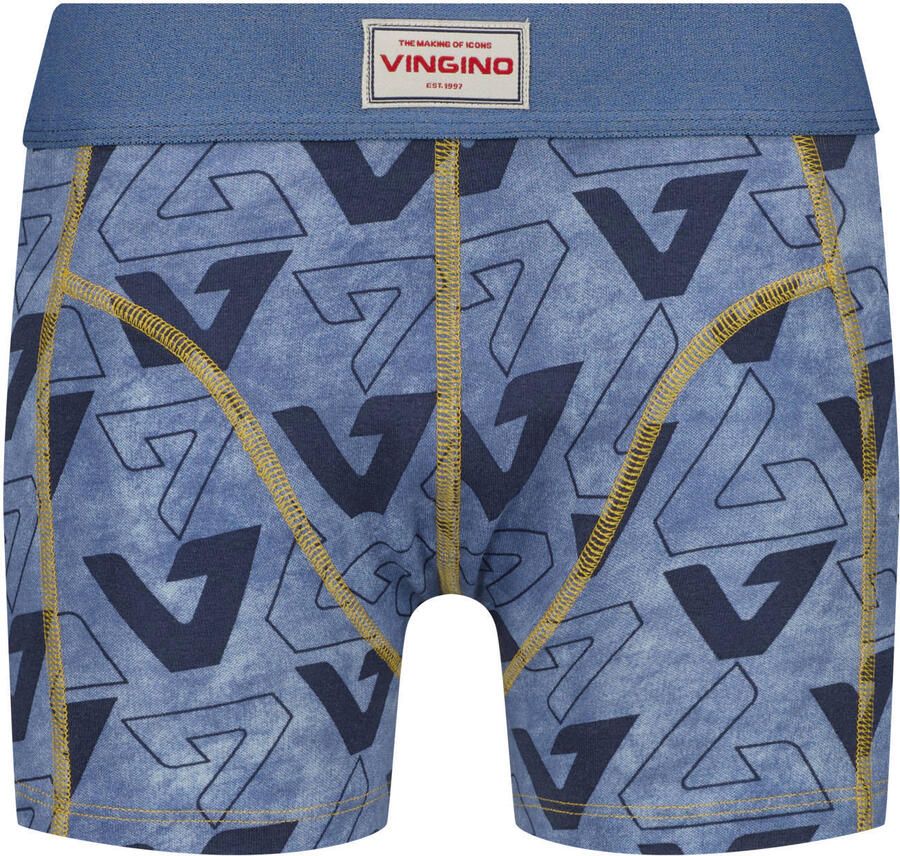 Vingino boxershort donkerblauw blauw olijfgroen (set van 3) - Foto 3