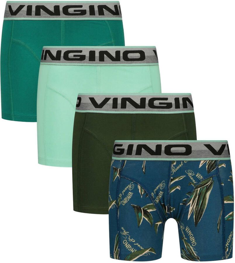 Vingino boxershort groen multicolor (set van 4)