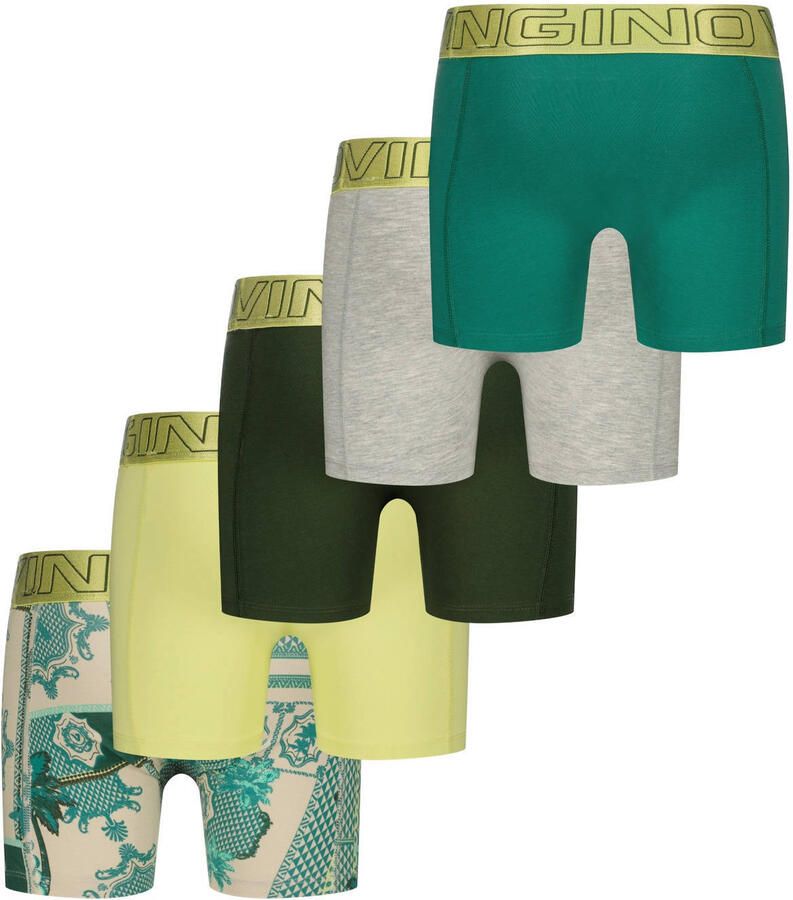Vingino boxershort groen multicolor (set van 5) - Foto 3
