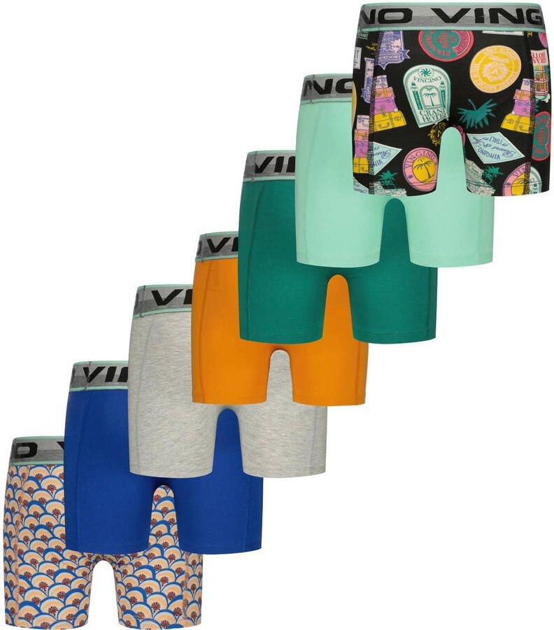 Vingino boxershort groen multicolor (set van 7) - Foto 3