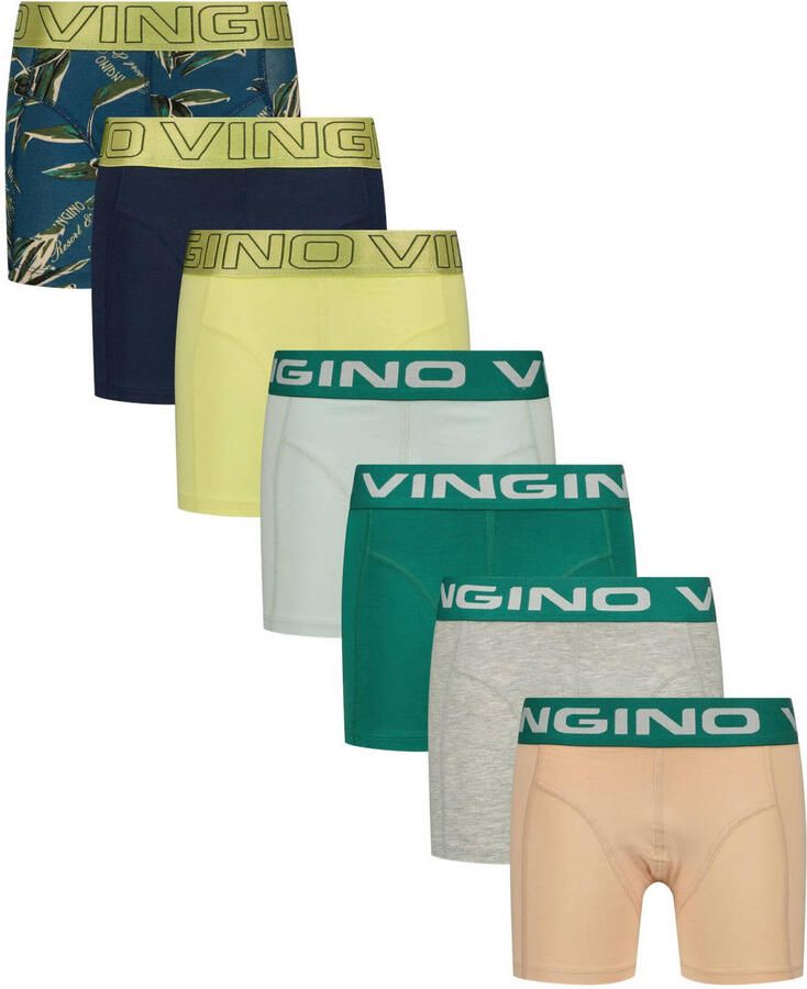 Vingino boxershort groen multicolor (set van 7)