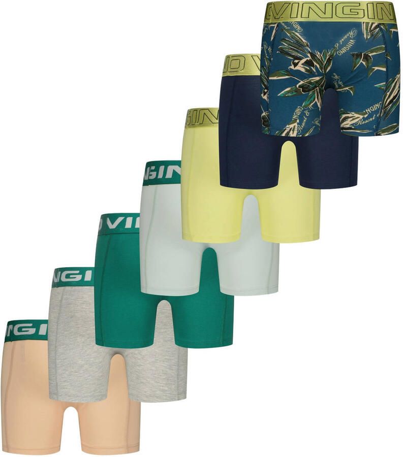 Vingino boxershort groen multicolor (set van 7) - Foto 3
