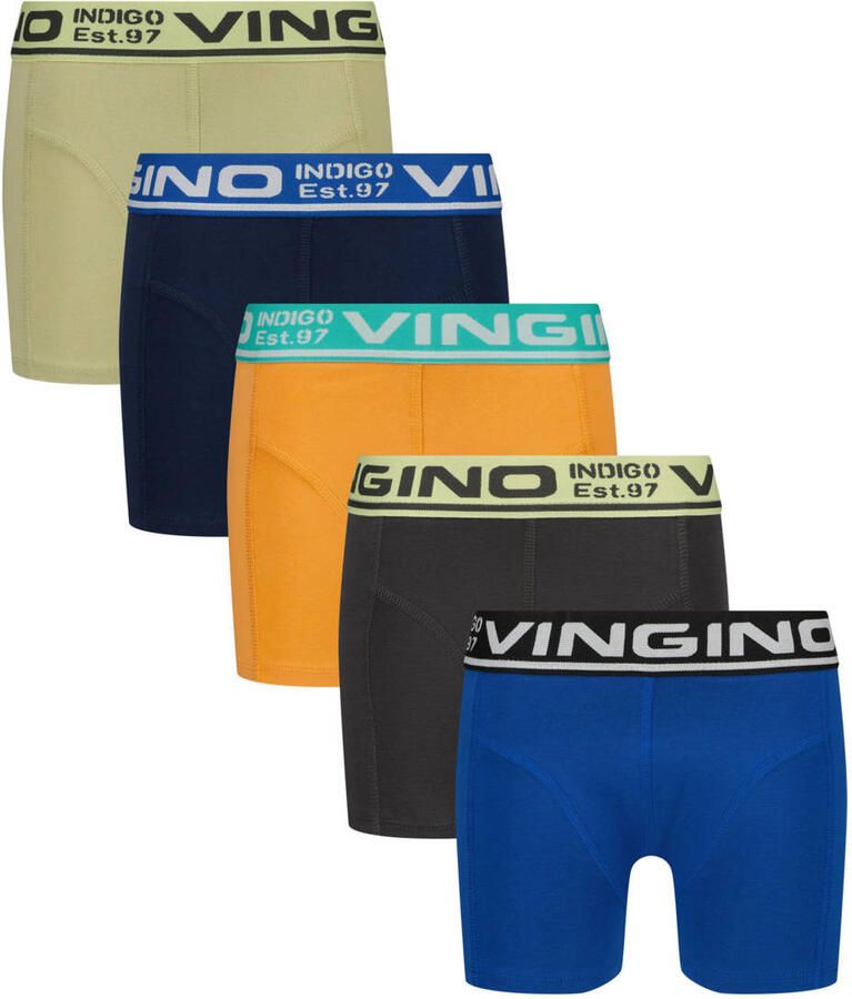 Vingino boxershort oranje multicolor (set van 5)