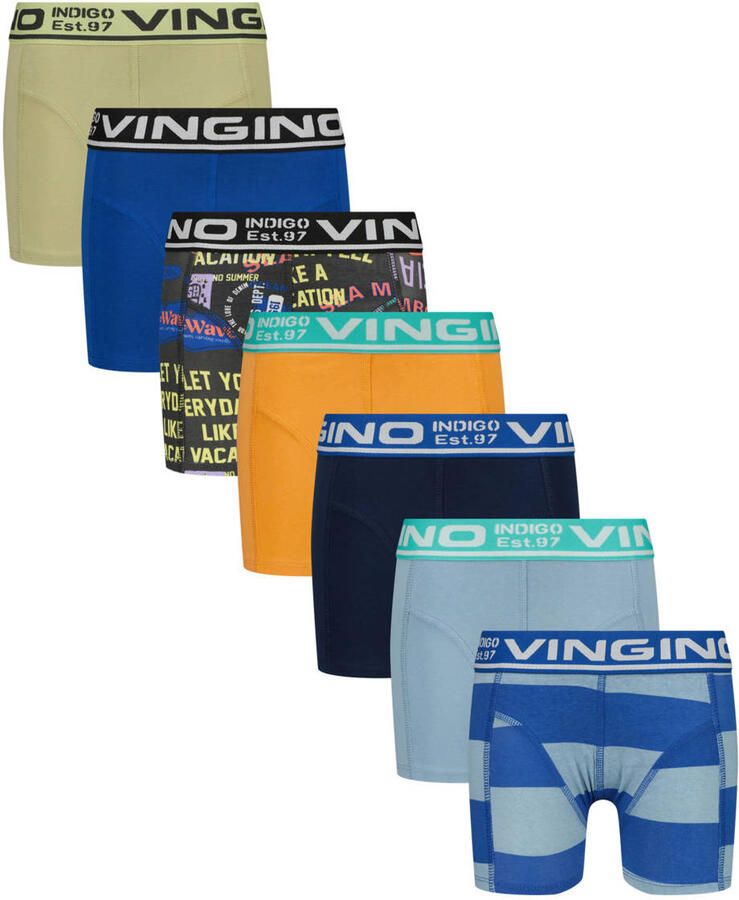 Vingino boxershort oranje multicolor (set van 7)