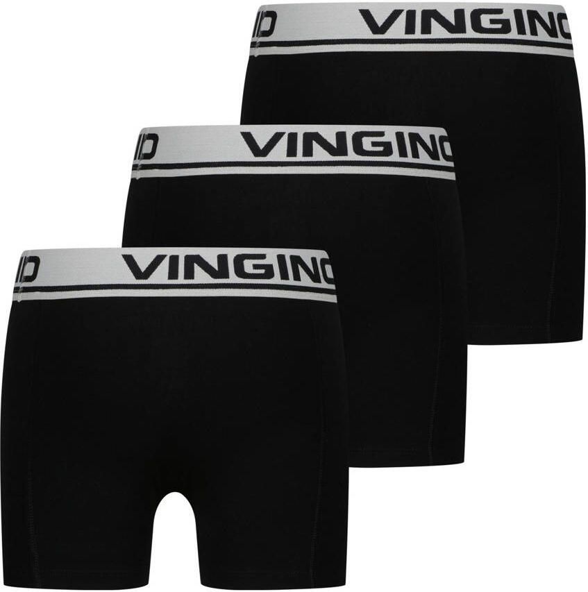 VINGINO Jongens Ondergoed & Nachtkleding Boys Boxer 3 Pack Zwart - Foto 3