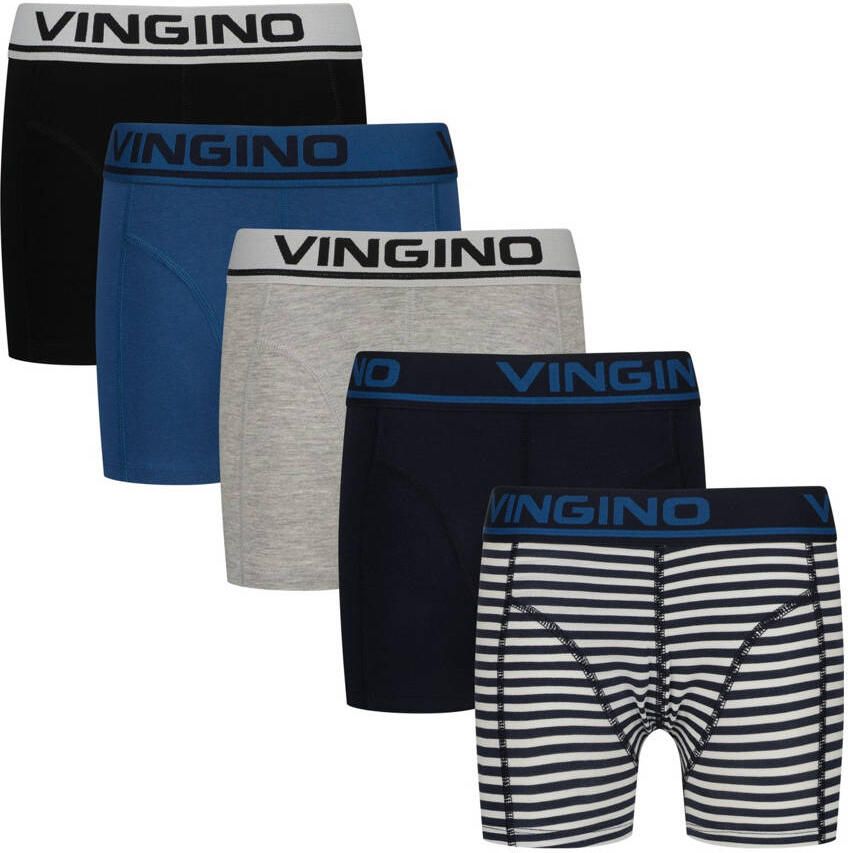 VINGINO Jongens Ondergoed & Nachtkleding Boys Boxer 5pack Donkerblauw - Foto 4